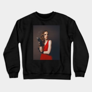 Girl in the red dress (Main) Crewneck Sweatshirt